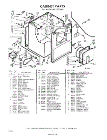 04 - Section parts for Whirlpool Dryer LAE5500W0 / from AppliancePartsPros.com