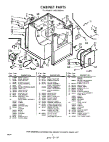 04 - Section parts for Whirlpool Dryer LAE5500W1 / from AppliancePartsPros.com