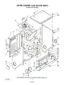 04 - Dryer Cabinet And Motor parts for Kitchenaid Washer Dryer Combo KELC500TPL0 / from AppliancePartsPros.com