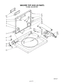 07 - Washer Top And Lid parts for Kitchenaid Washer Dryer Combo KELC500TPL0 / from AppliancePartsPros.com
