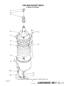 11 - Tub And Basket parts for Kitchenaid Washer Dryer Combo KELC500TPL0 / from AppliancePartsPros.com