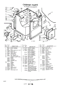 04 - Section parts for Whirlpool Dryer LAE5520W0 / from AppliancePartsPros.com