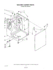 08 - Washer Cabinet parts for Kitchenaid Washer Dryer Combo KELC500TPL1 / from AppliancePartsPros.com
