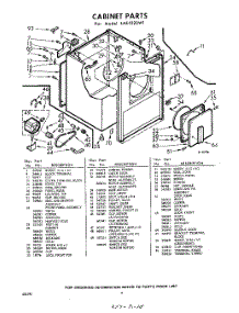 04 - Section parts for Whirlpool Dryer LAE5520W1 / from AppliancePartsPros.com