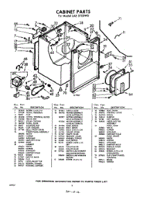 02 - Section parts for Whirlpool Dryer LAE5700W0 / from AppliancePartsPros.com