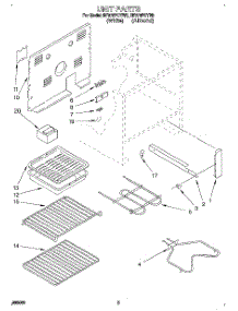 04 - Unit parts for Whirlpool Range RF376PCYN2 / from AppliancePartsPros.com