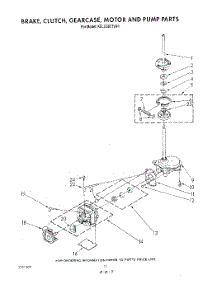 09 - Brake, Clutch, Gearcase, Motor And Pump parts for Kitchenaid Washer Dryer Combo KELC500TTO1 / from AppliancePartsPros.com