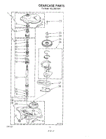 13 - Gearcase parts for Kitchenaid Washer Dryer Combo KELC500TTO1 / from AppliancePartsPros.com