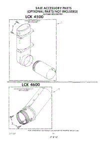 15 - Lck 4500 , Lck 4600 parts for Kitchenaid Washer Dryer Combo KELC500TTO1 / from AppliancePartsPros.com