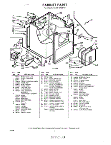 02 - Section parts for Whirlpool Dryer LAE5700W1 / from AppliancePartsPros.com
