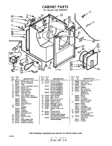 04 - Section parts for Whirlpool Dryer LAE5800W0 / from AppliancePartsPros.com
