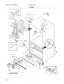 07 - Cabinet parts for Frigidaire Refrigerator EI23BC60KS3 / from AppliancePartsPros.com