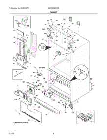 07 - Cabinet parts for Frigidaire Refrigerator EW23BC85KS5 / from AppliancePartsPros.com
