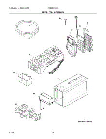 17 - Fresh Food Ice Maker parts for Frigidaire Refrigerator EW23BC85KS5 / from AppliancePartsPros.com
