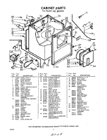 04 - Section parts for Whirlpool Dryer LAE5800W1 / from AppliancePartsPros.com