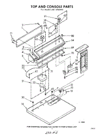 02 - Top And Console parts for Whirlpool Dryer LAE5900W0 / from AppliancePartsPros.com