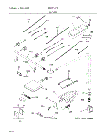 05 - Burner parts for Frigidaire Range E36GF75GPS / from AppliancePartsPros.com