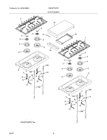 09 - Maintop parts for Frigidaire Range E36GF75GPS / from AppliancePartsPros.com
