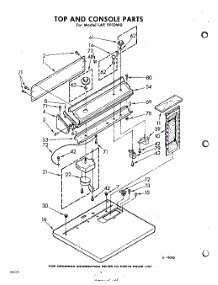02 - Top And Console parts for Whirlpool Dryer LAE5910W0 / from AppliancePartsPros.com