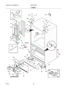 07 - Cabinet parts for Frigidaire Refrigerator EI23BC80KS3 / from AppliancePartsPros.com