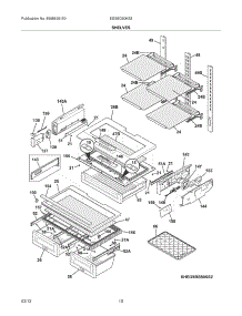 09 - Shelves parts for Frigidaire Refrigerator EI23BC80KS3 / from AppliancePartsPros.com