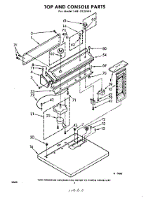 02 - Top And Console parts for Whirlpool Dryer LAE5920W0 / from AppliancePartsPros.com