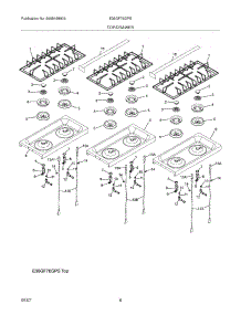 09 - Maintop parts for Frigidaire Range E36GF76GPS / from AppliancePartsPros.com