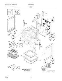 05 - Body parts for Frigidaire Range CRE3580PSA / from AppliancePartsPros.com