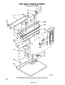 02 - Top And Console parts for Whirlpool Dryer LAE5920W1 / from AppliancePartsPros.com
