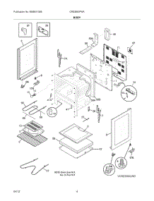 05 - Body parts for Frigidaire Range CRE3580PWA / from AppliancePartsPros.com