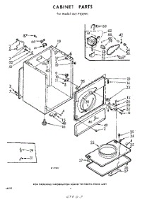 02 - Cabinet parts for Whirlpool Dryer LAE7500W1 / from AppliancePartsPros.com