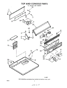 04 - Top And Console parts for Whirlpool Dryer LAE7500W1 / from AppliancePartsPros.com