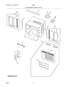 03 - Recommended Spare Parts parts for Frigidaire Air Conditioner CAE5M11 / from AppliancePartsPros.com