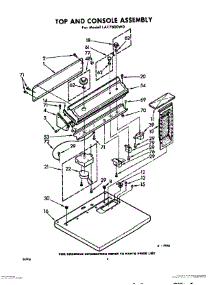 04 - Top And Console Assembly parts for Whirlpool Dryer LAE7800W0 / from AppliancePartsPros.com