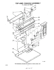 04 - Top And Console parts for Whirlpool Dryer LAE7800W1 / from AppliancePartsPros.com