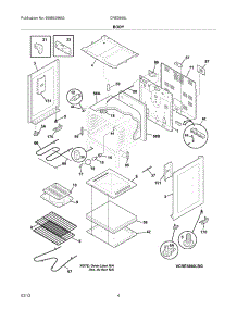 05 - Body parts for Frigidaire Range CRE3860LBH / from AppliancePartsPros.com