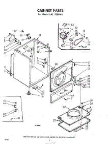 02 - Cabinet parts for Whirlpool Dryer LAE7880W0 / from AppliancePartsPros.com