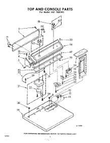 04 - Top And Console parts for Whirlpool Dryer LAE7880W0 / from AppliancePartsPros.com