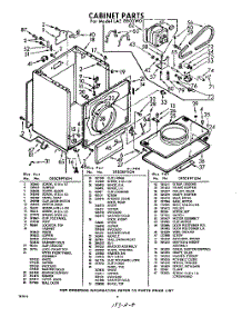 04 - Cabinet parts for Whirlpool Dryer LAE8800W0 / from AppliancePartsPros.com