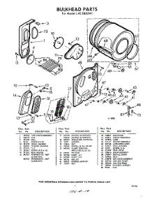 05 - Bulkhead parts for Whirlpool Dryer LAE8800W1 / from AppliancePartsPros.com