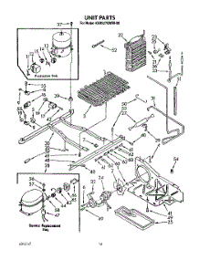 10 - Unit parts for Kitchenaid Refrigerator KSRS27QWAL00 / from AppliancePartsPros.com