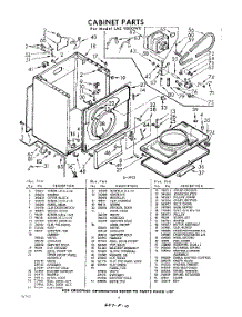 04 - Cabinet parts for Whirlpool Dryer LAE9800W0 / from AppliancePartsPros.com