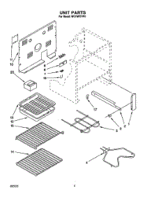 05 - Unit, Lit / Optional parts for Whirlpool Range RF376PXYB0 / from AppliancePartsPros.com