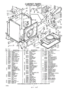 04 - Cabinet parts for Whirlpool Dryer LAE9810W0 / from AppliancePartsPros.com