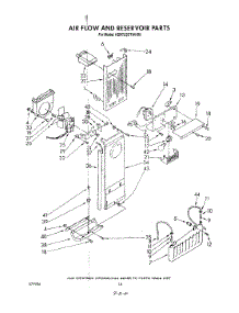 08 - Airflow And Reservoir parts for Kitchenaid Refrigerator KSRT22DTAL00 / from AppliancePartsPros.com