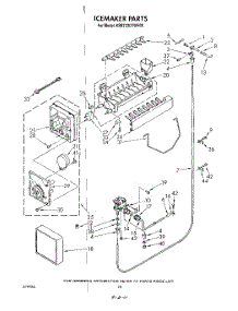 11 - Ice Maker parts for Kitchenaid Refrigerator KSRT22DTAL00 / from AppliancePartsPros.com