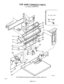 02 - Top And Console parts for Whirlpool Dryer LAG8871W0 / from AppliancePartsPros.com