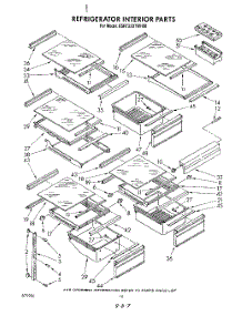 09 - Refrigerator Interior parts for Kitchenaid Refrigerator KSRT22DTPL00 / from AppliancePartsPros.com
