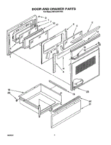 04 - Door And Drawer parts for Whirlpool Range RF376PXYN0 / from AppliancePartsPros.com