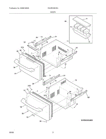 03 - Door parts for Frigidaire Refrigerator EI24RD65HS0 / from AppliancePartsPros.com